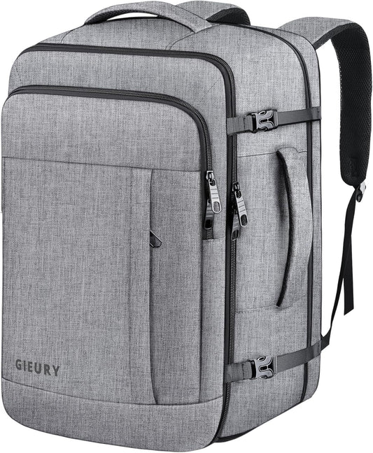 Gieury Expandable Carry On Backpack, 50L Grey