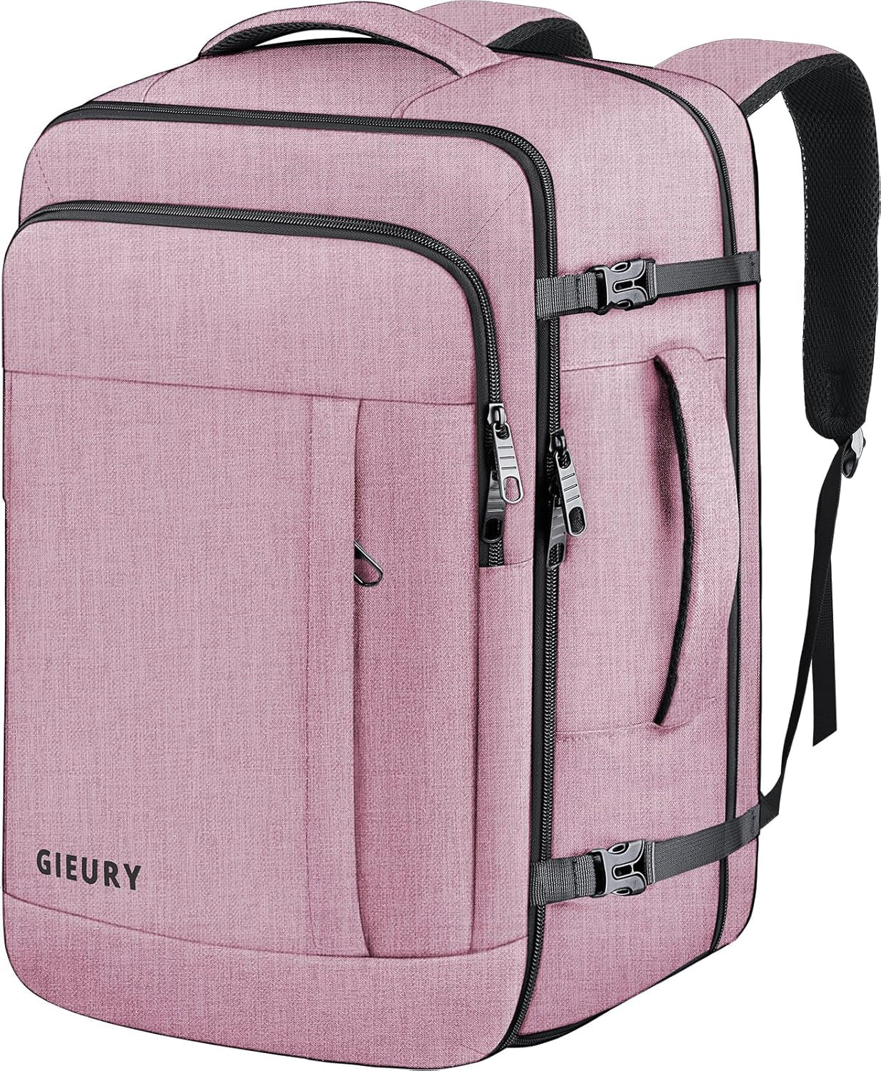 Gieury Expandable Carry On Backpack, 50L Light Pink