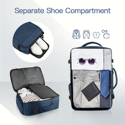 Gieury Expandable Carry On Backpack, 50L Blue